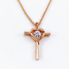 Ketting met Kruis Hanger Dames - Halsketting-Set - Rose Gold Plated - XUPING