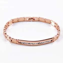 XUPING Armband Dames - Plaat-Kristal - Rose Gold Plated