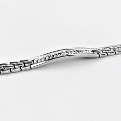XUPING 19cm Armband Dames - Plaat-Kristal - Gerhodineerd