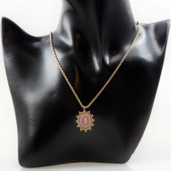Dottilove Stalen Ketting Dames - Geel Gold Plated op RVS - Koordketting me Hanger