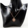 Dottilove Stalen Ketting Dames - Geel Gold Plated op RVS - Koordketting me Hanger