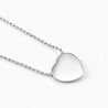 Dottilove Bolletjes Ketting Dames - Wit Gold Plated op RVS - Bolletjeshalsband met Hart