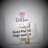 Dottilove - Smale Ring met Zirkonias - Gold Plated - One Size Dames Ruitvorm Ring
