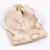 Dottilove - Smale Ring met Zirkonias - Gold Plated - One Size Dames Ruitvorm Ring