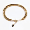 Dottillove Armband Dames - Gourmet Schakel - RVS Geel Gold Plated