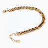 Dottillove Armband Dames - Gourmet Schakel - RVS Geel Gold Plated