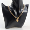 Dottillove Schakelketting met Hangers - RVS Geel Gold Plated - Kabel Ketting Dames