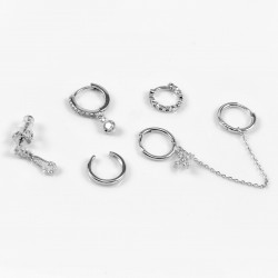 Dottilove Sieraden - Oorringen Set - 6 Stuks - Dames Oorbellen - Plated