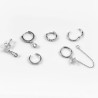 Dottilove Sieraden - Oorringen Set - 6 Stuks - Dames Oorbellen - Plated