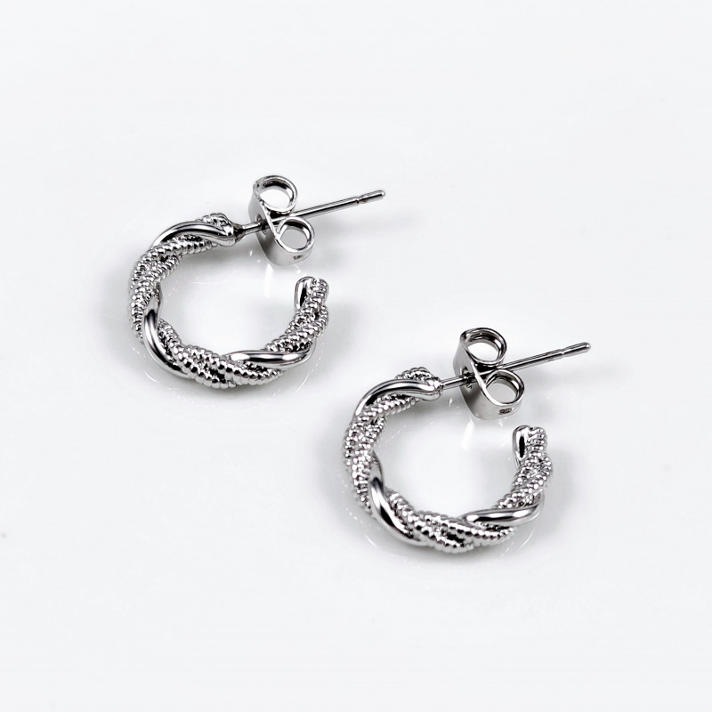 Dottilove Ø15mm Oorringen Dames - Plated - Twist Oorbellen Dottilove Ø15mm Oorringen Dames - Plated - Twist Oorbellen