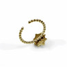 Dottilove Verstelbaar Ring Dames - Turquoise Steen - RVS Geel Gold Plated