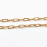 Paperclip Ketting Dames - RVS Geel Gold Plated - Dottillove Schakelketting - Natuursteen - Zoetwaterparels - Hart Hanger