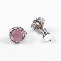 Roze Cabochon Clip-on...