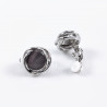 Atancriet Cabochon Clip-on Oorbellen Dames - 15mm Ronde Oorclips