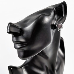 Atancriet Cabochon Clip-on Oorbellen Dames - 15mm Ronde Oorclips