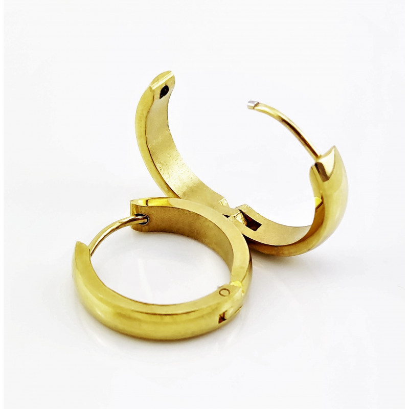 Ø20mm Oorringen Dames Heren - Stalen Goudkleur - Oorbellen Ø20mm Oorringen Dames Heren - Stalen Goudkleur - Oorbellen