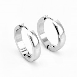 Ø20mm Oorringen Dames Heren - Stalen Zilverkleur - Oorbellen
