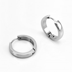 Ø20mm Oorringen Dames Heren - Stalen Zilverkleur - Oorbellen