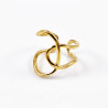 Roestvrij Stalen Geometrische Dames Ring Gold Plated