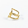 Roestvrij Stalen Geometrische Dames Ring Gold Plated