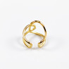Roestvrij Stalen Geometrische Dames Ring Gold Plated
