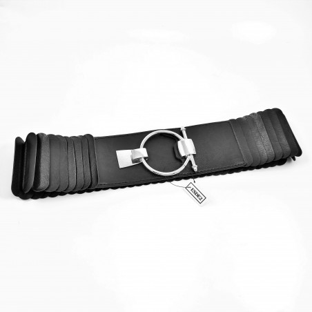 Brede Zwarte Elastische Riem