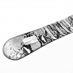 Brede Elastische Riem met Slangpatroon
