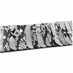 Brede Elastische Riem met Slangpatroon