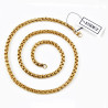 60cm Jasseron Ketting + Boeddha Hanger Dames en Heren - Verguld Stalen