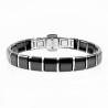 Magneetarmband Dames Heren - Wit Keramieken en Titanium Armband - Schakelarmband