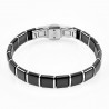 Magneetarmband Dames Heren - Wit Keramieken en Titanium Armband - Schakelarmband