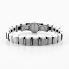 Zwarte Keramieken en Titanium Armband Dames Heren Schakelarmband