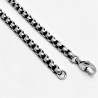 3,5mm Jasseron Ketting - Stalen Gezwart Zilverkleur - Schakelketting Unisex