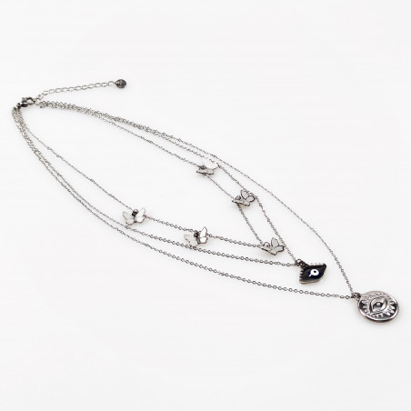 Drielaagse Ketting Dames Stalen kettingen Vlinder Turks Ooghangers