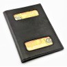 Donkerbruin Leren Cover-Houder voor Passport - ID-kaart - Kaarten