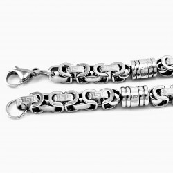 Byzantijnse Armband Heren Stalen Koningsarmband Schakelketting