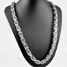 70cm x 11mm Zware Koningsketting Heren - Stalen Zilverkleur - Vierkant Schakelketting