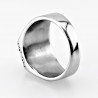 Zegelring Heren Stalen Goud/Zilver Kleur Ring met Zwarte Onyx Steen
