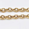 Halsketting Dames Stalen Goud Kleur Grote Schakels Ketting Collier