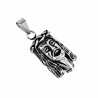 60cm Ketting + Jezus Christus Hoofd Hanger Unisex Stalen Zilver Kleur