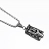 60cm Ketting + Jezus Christus Hoofd Hanger Unisex Stalen Zilver Kleur
