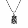 60cm Ketting + Jezus Christus Hoofd Hanger Unisex Stalen Zilver Kleur