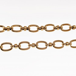 47cm Schakelsketting Dames Stalen Goud Kleur Verstelbaar Ketting