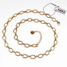 47cm Schakelsketting Dames Stalen Goud Kleur Verstelbaar Ketting