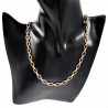 47cm Schakelsketting Dames Stalen Goud Kleur Verstelbaar Ketting