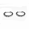 ∅21mm Strass Oorringen Dames - Stalen Zilver Kleur - Oorbellen