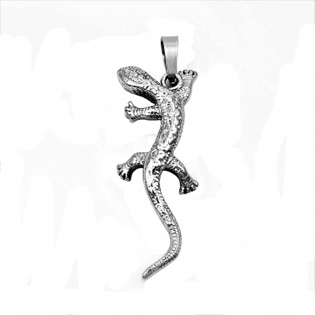 Salamander Hanger Unisex Roestvrij Stalen Zilver Kleur