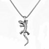 Salamander Hanger Unisex - Roestvrij Stalen Zilverkleur