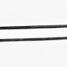 50cm x 1,25mm Ronde Omega-Ketting Dames RVS Verouderde Zilver Kleur