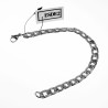 22cm, 9mm Gedetailleerde Armband Heren - RVS Zilverkleur - Cubaanse Schakelarmband